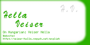 hella veiser business card